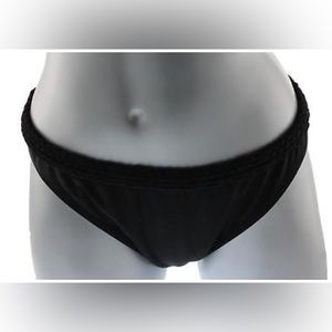 Island Escape Black Braided Belt Bikini Bottom - Size 10 - New